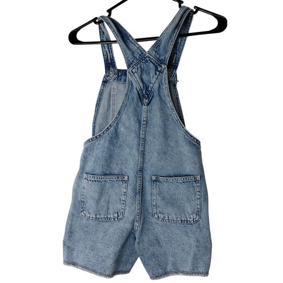 Gap Denim Overalls Shorts For Kids Size 10 Light Wash - Picture 3 of 8